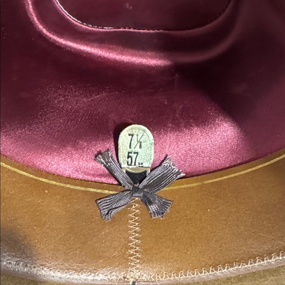 Vintage Biltmore 6x quality brown cowboy hat with feather detailing-with box - Picture 10 of 16